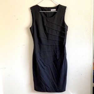 Calvin Klein Pleated Work Dress
